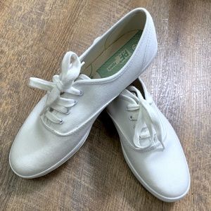 PF flyers white canvas shoe